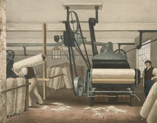 Lap Frame, Fortschritt der Baumwolle Nr. 3, veröffentlicht 1840