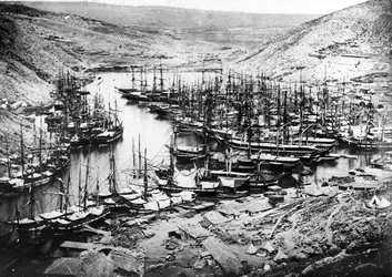 Hafen von Balaklava während des Krimkrieges, ca. 1855