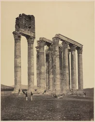 Tempel des Jupiter Olympius, um 1853