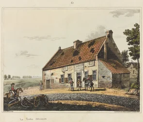 La Belle Alliance, aus „Ein historischer Bericht über die Schlacht bei Waterloo“, 1817