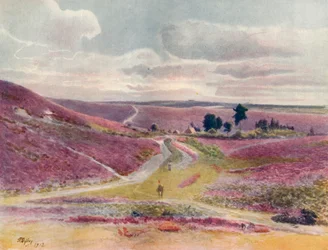 Heidelandschaft bei Frensham, 1912, 1914