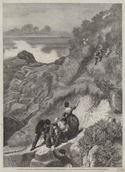 Das Sammeln der Herden, eine Szene an der walisischen Küste