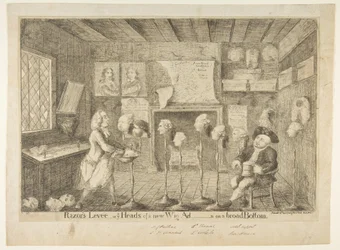Razors Levée, oder Ye Heads of a New Wig Ad[ministration] auf breiter Basis, 21. April 1783