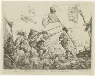 Karikatur auf Goejanverwellesluis, 1787