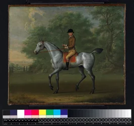 Pferd und Stallbursche