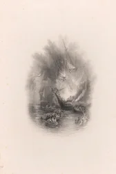 Feuer auf See (Vignette)