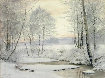 Wintersonnenuntergang