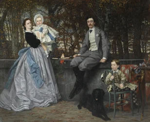 Porträt des Marquis und der Marquise de Miramon und ihrer Kinder