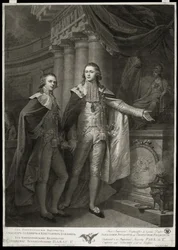 Porträt der Großfürsten Alexander Pawlowitsch und Konstantin Pawlowitsch von Russland