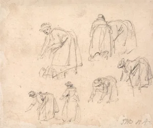 Figurenstudien: Frauen bei der Arbeit