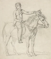 Lord Stanhope (1753-1816) als Junge, der ein Pony reitet