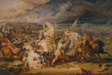 Studie für die Schlacht bei Boston