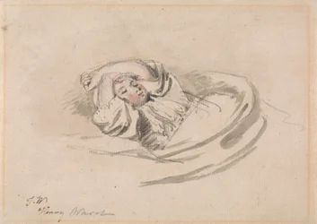 Der Sohn des Künstlers, Henry, schlafend
