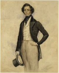 Porträt von Felix Mendelssohn Bartholdy