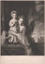 Margaret Georgiana, Viscountess von Spencer und ihre Tochter