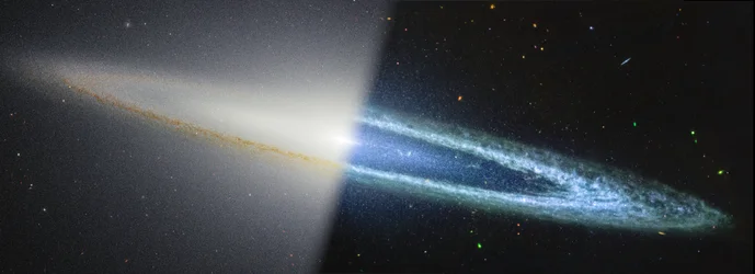 Sombrero-Galaxie (NIRCam/MIRI)