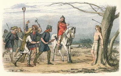Edmund, König von Ostanglien, getötet von den Dänen, 9. Jahrhundert