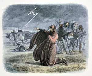 Eduard III. von England schwört, dass er Frieden schließen wird, 1360