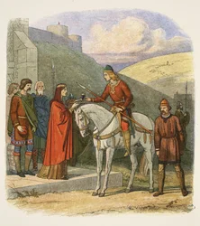 Edward ermordet in Corfe, 18. März 978, aus 