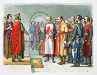 König Heinrich III. und sein Parlament, Westminster, 1258, 1864