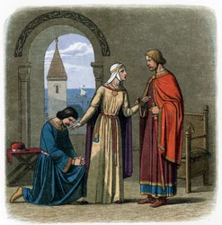 Auf den Rat seiner Mutter, Eleonore von Aquitanien, König Richard I.