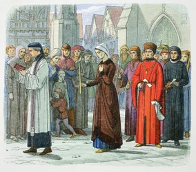 Die Herzogin von Gloucester tut Buße