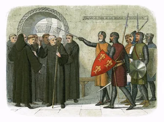 Die Mönche von Christchurch vertrieben