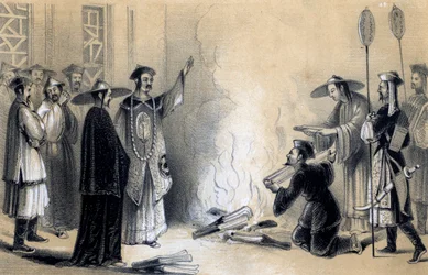 Verbrennung der chinesischen Bücher, 3. Jahrhundert v. Chr., 1847