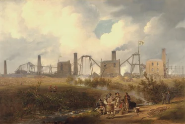 Ein Blick auf Murton Colliery bei Seaham, County Durham