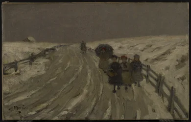 Rückkehr von der Schule, ca. 1901
