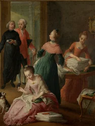 (Detail) des Nachmittagstees