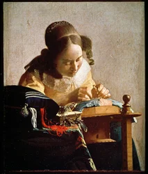 Die Spitzenklöpplerin, ca. 1658-1660