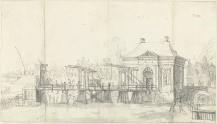 Heiligewegstor in Amsterdam im Winter