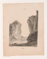 Felsen am Wasser (Principes de paysages dessinés d