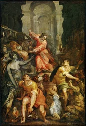 Jesus vertreibt die Händler aus dem Tempel