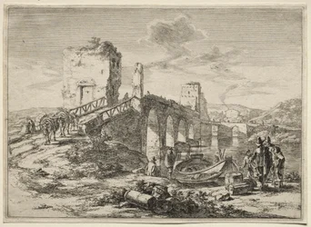 Die Molle-Brücke über den Tiber