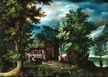 Jan Brueghel (I) Abraham und die Engel in Mamre