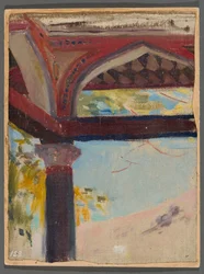 Fragment des Gartenpavillons von Maria Potocka in Bachtschyssaraj. Von der Reise auf die Krim