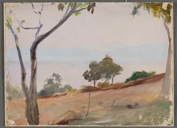 Landschaft mit Bäumen. Von der Reise nach Konstantinopel
