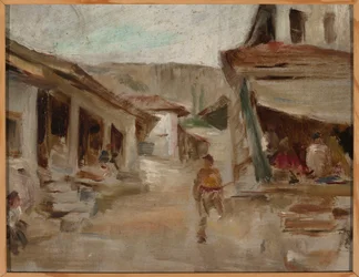 Straße in Bachtschyssaraj. Von der Reise auf die Krim