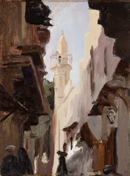 Straße in Kairo. Von der Reise nach Ägypten