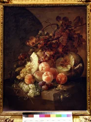 Stillleben mit Pfirsichen