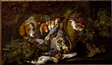 Stillleben, Obst und Wild