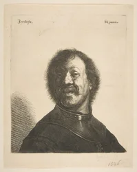 Lachender Mann in einem Harnisch, 1620-40