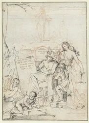 Entwurf für Titelblatt für den Europischen Mercurius