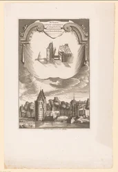 Zwei Ansichten der Kloveniersdoelen in Amsterdam