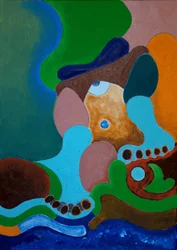 Nach einer schweren Prügel, wäscht der Riese seine Wunden am Brunnen, 2009