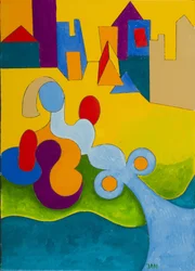 Sonnenbaden am Stadtrand