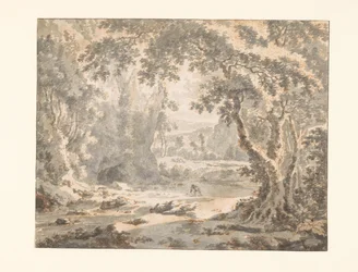 Fluss in einer bewaldeten Berglandschaft