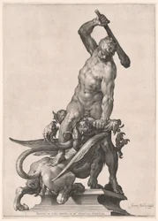 Herkules tötet die Hydra